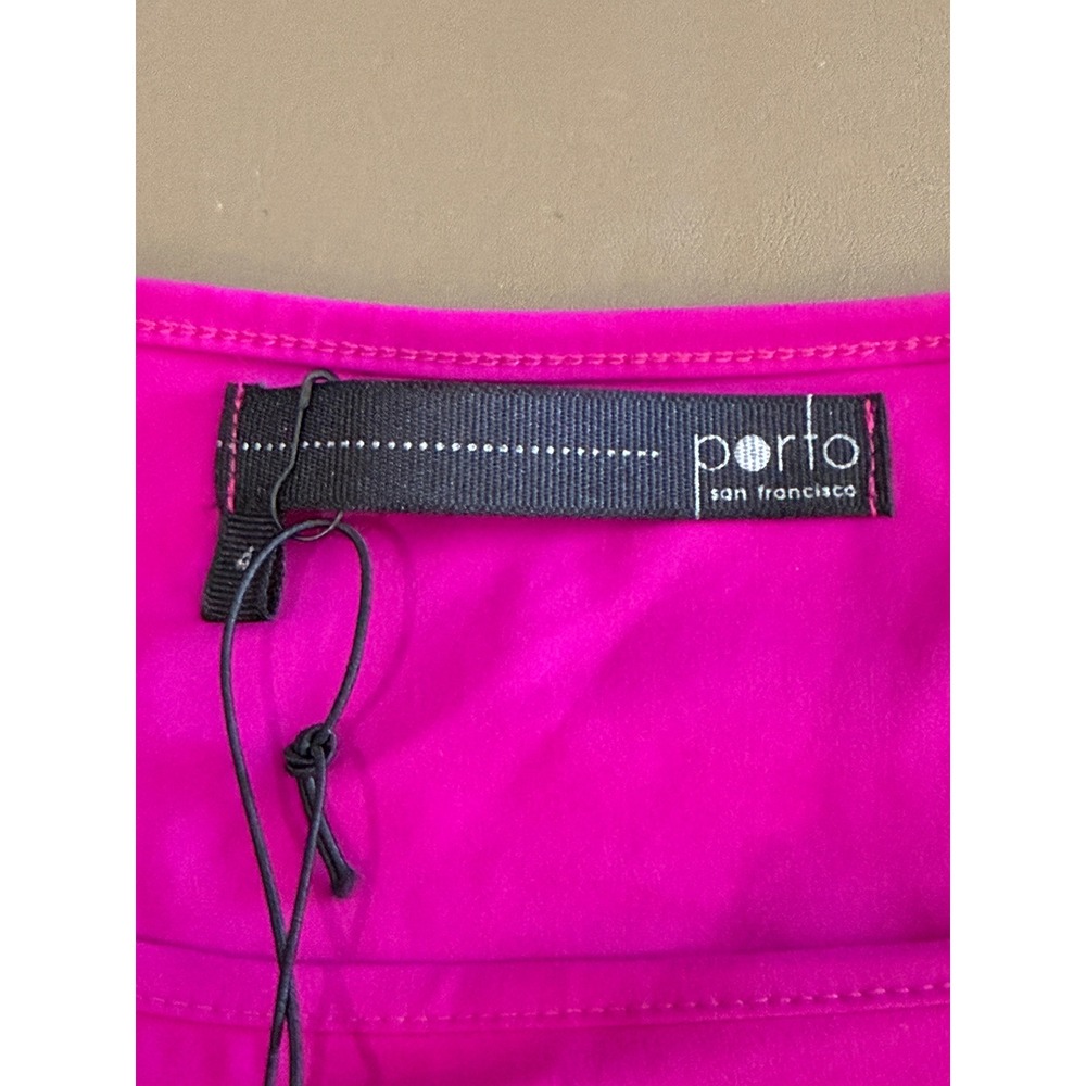 NEW Porto San Francisco Reverie Top Pink Asymmetric Avant Garde Minimalist Sz 4 - Picture 10 of 14